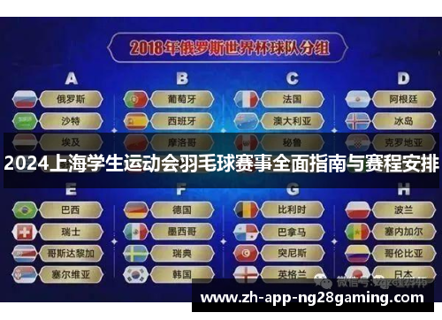 2024上海学生运动会羽毛球赛事全面指南与赛程安排 2024上海学生运动会羽毛球赛事全面指南与赛程安排