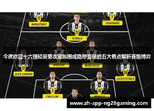 今夜欧冠十六强较量更衣室氛围成隐形变量的五大看点解析赛前博弈 今夜欧冠十六强较量更衣室氛围成隐形变量的五大看点解析赛前博弈